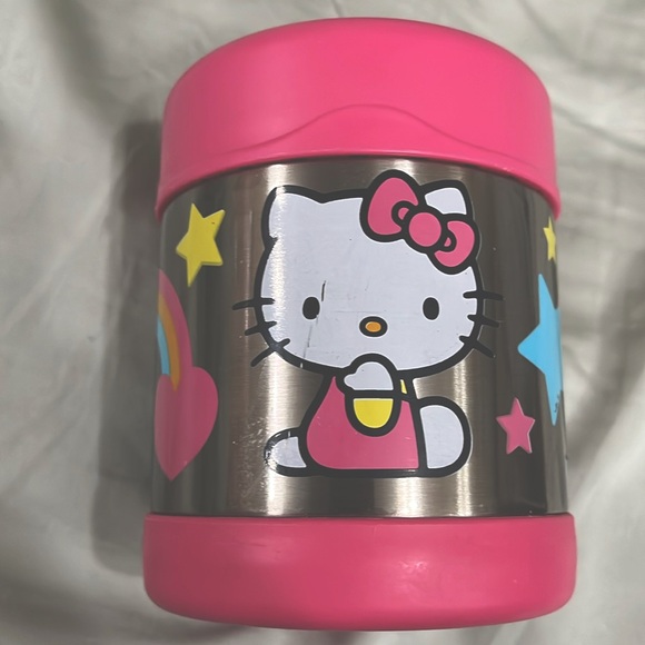 Hello Kitty 10 oz. Stainless Steel Thermos Funtainer Insulated Lunch Container - Picture 1 of 8